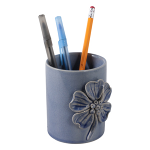 Organisateur de bureau en céramique florale, petit porte-stylos, accessoire de rangement pour le bureau - Product Image 2