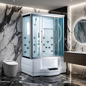 <span class=keywords><strong>Cabina</strong></span> <span class=keywords><strong>Doccia</strong></span> per Adulti <span class=keywords><strong>con</strong></span> Bagno Turco e <span class=keywords><strong>Vasca</strong></span> Idromassaggio - Product Image 4