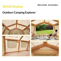 Tente Gonflable ShuMaoTong avec Porte AB en Tissu Oxford 3.6x3.8x2.1m, Étanchéité Supérieure (plus de 3000mm), Utilisation Toutes Saisons, Ouverture Rapide, Stock Disponible pour la Vente en Gros