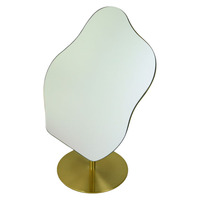 Panneau arrière de miroir de vanité de voyage Portable professionnel nouveau Design pour Salon Spa mariée/cadeau impression de Logo personnalisé utilisation décorative