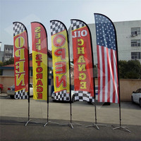 Drapeau de plage personnalisé, drapeau avec impression de Logo personnalisé, drapeau swoooper, plume