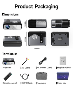 Oem a8k Android 11 Google TV rạp hát tại nhà projecteur với trò chơi giao diện điều khiển tự động HD proyector - Product Image 5