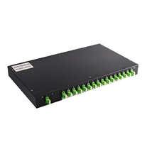 Rak barang dari serat optik 19 inci, rak distribusi serat optik ODF Panel Patch serat optik