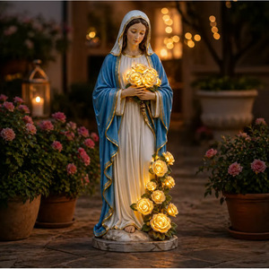 Lámpara decorativa para exteriores con luz LED solar Virgin Mary Garden Light para patio y jardín, vida útil de 25000 horas - Product Image 3