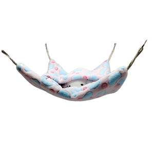 Pet çevre dostu peluş kış uyku tulumu sıcak hamak klasik kare el yıkanabilir katı şeker Gliders gelincikler küçük hayvanlar - Product Image 5