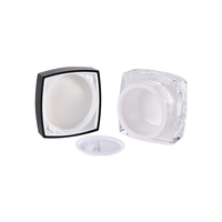 Flacon de lotion sans air à double paroi en PMMA sans BPA de 15, 30, 100 ml avec pompe à lotion et buse, pot à crème transparent de 30, 50 g pour emballage cosmétique
