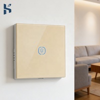 Interrupteur mural de sécurité de type 86 UE, sans fil sous tension, 10A 240V, panneau d'interrupteur électrique en ABS thermoplastique, norme UE