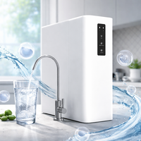 Système de filtration d'eau RO sous évier Menred 800G, purificateur d'eau par osmose inverse pour le traitement de l'eau potable à domicile
