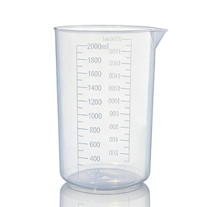 Plastic Beaker 2000ml With Graduations PP Material <b>Large</b> Capacity Measuring <b>Cup</b> For Lab Use - Product Image 2