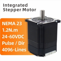 Moteur pas à pas Nema 23 à circuit fermé hybride 2 phases 48V CC 1,2 N.m 1,8 degré avec contrôleur de servo facilement intégré pour CNC