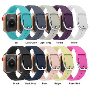 Cinturino Tschick per cinturino Apple <span class=keywords><strong>Watch</strong></span> 38mm <span class=keywords><strong>42mm</strong></span> iWatch 5 <span class=keywords><strong>4</strong></span> Band 44/40m cinturino sportivo in Silicone Apple <span class=keywords><strong>Watch</strong></span> 5 <span class=keywords><strong>4</strong></span> 3 accessori - Product Image 2