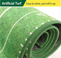 Tapis de golf en velours avec retour automatique de balle, tapis de putting pour l'entraînement au golf, intérieur/extérieur