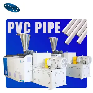 Sevenstars 16-32mm SJSZ 65/132 PVC U-PVC electric pipes four cavity production machine PVC pipe extruder