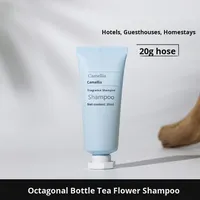 Fournitures pour hôtels, maisons d'hôtes et gîtes : Shampoing en flacon jetable 20 ml, sachet de gel douche 20 g, lot de 30, vente en gros pour voyages et spas