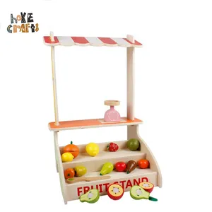 Hoye crafts family interactive role playing game Kids happy cutting toy Lovely pretend fruit stand toy