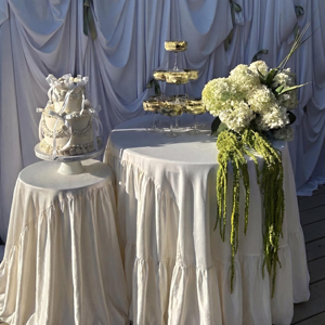 <span class=keywords><strong>Tovaglia</strong></span> <span class=keywords><strong>Rotonda</strong></span> Personalizzata in <span class=keywords><strong>Cotone</strong></span>, Lino e Poliestere Satinato per Matrimoni, Banchetti e Feste di Compleanno - Product Image 3