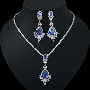 HIBRIDE لون أبيض ذهبي قطرة ماء أفريقيا مكعب زركونيا كبير فاخر للنساء الزفاف حفل زفاف زي مجموعة مجوهرات bijoux N907 - Product Image 5