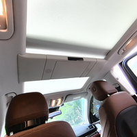 Moniteur TV de voiture 15,6 pouces IPS Full HD Android 13 8 cœurs avec WiFi 4G intégré, écran tactile rabattable à ouverture automatique pour toit ouvrant panoramique