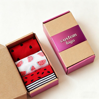 Boîte d'emballage personnalisée pour sous-vêtements et chaussettes pour hommes, ensemble de 5 pièces, boîte de colisage en carton ondulé avec impression recto-verso