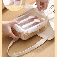 Boîte alimentaire en plastique sans BPA, boîte de rangement pour aliments frais au réfrigérateur, boîte de rangement transparente pour les légumes et les fruits
