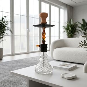 Ensemble de chicha décoratif en verre acrylique, pipe à eau multicolore, kit de fumage pour bar, café, usage domestique - Product Image 3