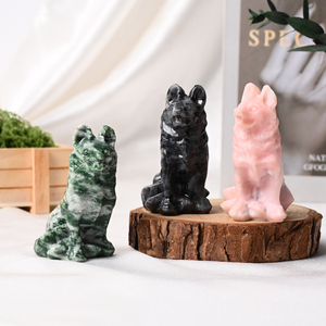 Cristales de Alta Calidad al por Mayor, Cristales Decorativos con Forma de Lobo y Perro para Decoración del Hogar - Product Image 3