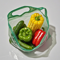 Pochette en plastique refermable à imprimé personnalisé, anti-buée et anti-buée, en PP avec fermeture à glissière, sacs d'emballage pour raisins, cerises, graines de fruits et légumes