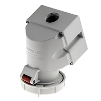 Nouvelle Prise Industrielle Murale MENNEKES 9382 IP40 ABS Rouge 3P + N + E 25 Mâle/Femelle, 32A 400V, Bronze Phosphoreux