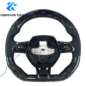 Volant de direction personnalisé en fibre de carbone forgée avec éclairage LED pour Lamborghini Baby Bull <span class=keywords><strong>Gallardo</strong></span> Huracan <span class=keywords><strong>Performante</strong></span>/EVO/sto/<span class=keywords><strong>Spyder</strong></span> Urus - Product Image 3