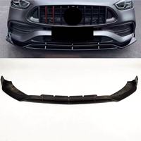 Pour Mercedes-Benz W206 Classe C Style B Lame avant monobloc en fibre de carbone, direct usine, pour séparateur avant W206