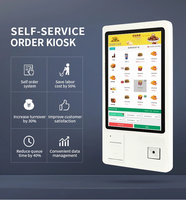 Terminal de point de vente (TPV) en libre-service avec écran tactile, 15,6 pouces, kiosque avec paiement NFC, lecteur QR, imprimante de reçus, pour restaurant