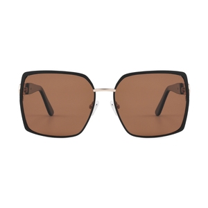 Custom Logo Square Metal <b>Sunglasses</b> Retro <b>Oversized</b> Full Rim Polarized UV Protection Unisex Sun Glasses - Product Image 6
