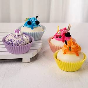 一次性塑料蛋糕托盘烘焙和纸杯蛋糕装饰生日蛋糕配件 - Product Image 6