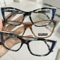 Monture de lunettes optiques unisexe en acétate, design tendance et varié, stock aléatoire, personnalisable avec logo client