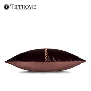 Tiff Home Custom bordir 45x45 cahaya Sofa mewah sarung bantal lempar bantal dekoratif sarung bantal untuk ruang tamu - Product Image 5