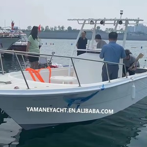 Barca Sportiva in Vetroresina da 24 Piedi con Console Centrale, Modello Popolare in Vendita con T-Top per Pesca, Crociere e Tour Panoramici - Product Image 4