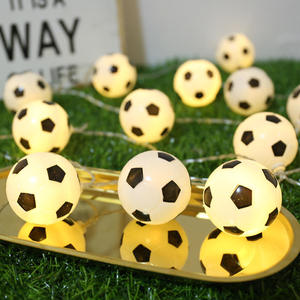 3M 20LED 축구 스트링 라이트 배터리 작동 스포츠 클럽 월드컵 바 실내외 장식 요정 축구공 라이트 - Product Image 5