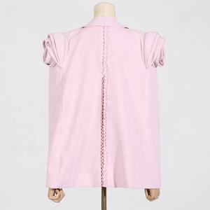 OUDINA Street Fashion Three-dimensional Elegant Flower Button Back Decoration Shawl <strong>Women's</strong> Jacket <strong>Women</strong> Ladies Blazers - Product Image 6