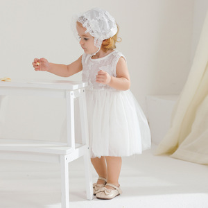 All'ingrosso bambina bambina farfalla doccia abito bianco 2 mesi battesimo bambino matrimonio neonato 1 ° compleanno festa del bambino vestito da bambina - Product Image 6