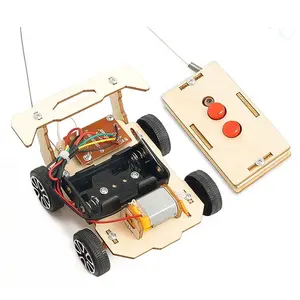 家用玩具木模型手工制作DIY玩具无线遥控汽车科学实验套装儿童益智玩具