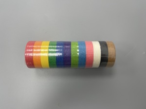 เทปกาวกระดาษคราฟท์กันน้ำอะคริลิกสีสันสดใส สำหรับงานศิลปะและงานฝีมือ ฉีกขาดง่าย ไม่ทิ้งคราบกาว เหมาะสำหรับงาน DIY จดบันทึก วาดภาพ - Product Image 3