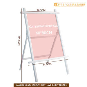 Support d'affichage pour affiches, panneau <span class=keywords><strong>de</strong></span> <span class=keywords><strong>trottoir</strong></span> extérieur double face, pliable, à encastrer, type A - Product Image 5