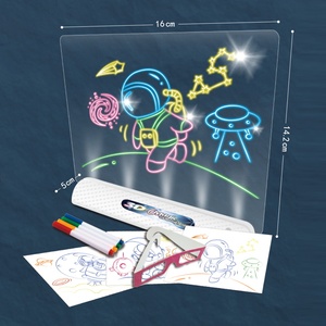 BGL jouet éducatif pour enfants tampon <span class=keywords><strong>lumineux</strong></span> effaçable magique 3d écriture Led Mini planche à dessin pour les enfants - Product Image 3