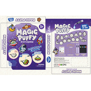 Vente en gros Kit de peinture à texture mousse 3D <span class=keywords><strong>DIY</strong></span> pour enfants Jouets d'artisanat d'art multi-thèmes pour enfants - Product Image 4