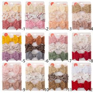 Conjunto de 3 Diademas de Flores con Lazo para Bebé Niña, de Poliéster Suave y Elástico, Estilo Dulce de Princesa, Regalo de Cumpleaños para Niñas de 0 a 3 Años - Product Image 2