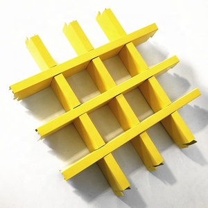 Aluminum <strong>Grids</strong> Suspended Ceiling Tiles Square <strong>Metal</strong> Hotel False Aluminum Modern for Office Top Decoration Curation Aceplate0.6mm - Product Image 2
