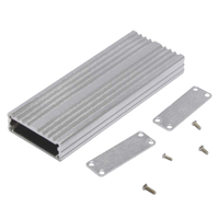 Boîtier d'alimentation en aluminium sablé CNC de précision OEM sur mesure, services de fraisage, électroérosion à fil et brochage, finition noire