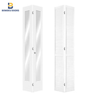 Porte pliante intérieure en bois standard USA Canada 80x30, portes accordéon en bois pour placard, séparateur de buanderie, portes coulissantes bi-pliantes
