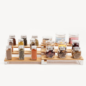 Giá Để Đồ Phụ Kiện Nhà Bếp Có Thể Gập Lại Cho Tủ Trượt Bằng Tre Giá Để Đồ Gia Vị Mộc Mạc CNLF - Product Image 5