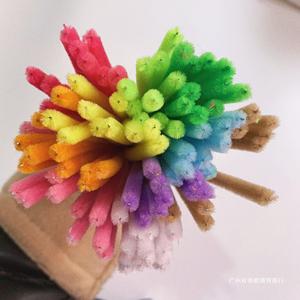 Pipe Cleaner Pom Poms Yarn Strips Children Diy <b>Craft</b> Material Kit Kindergarten <b>Craft</b> Toys Plush Roots - Product Image 1